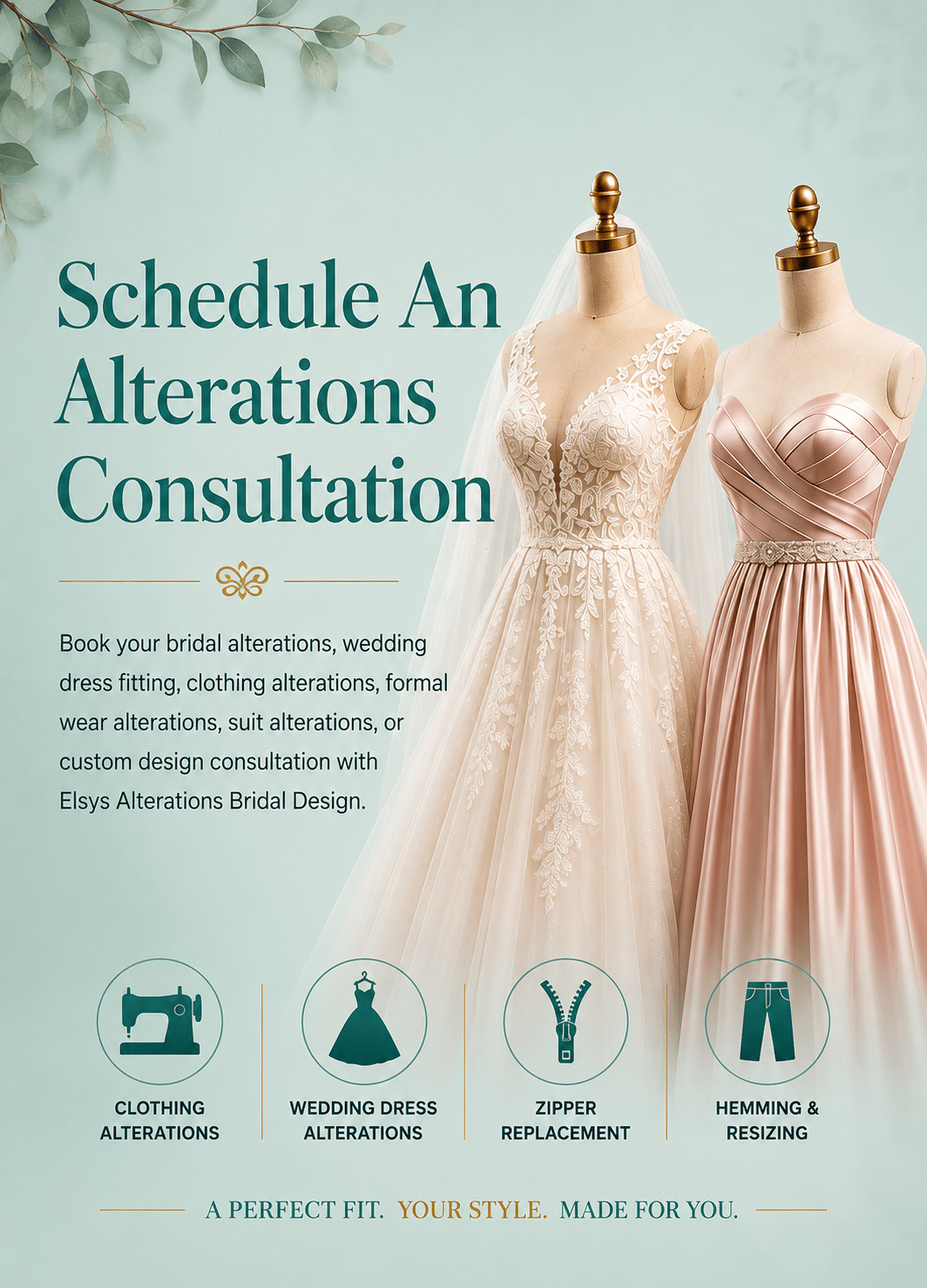 Personalized garment fitting and clothing alterations at Studio Elsys