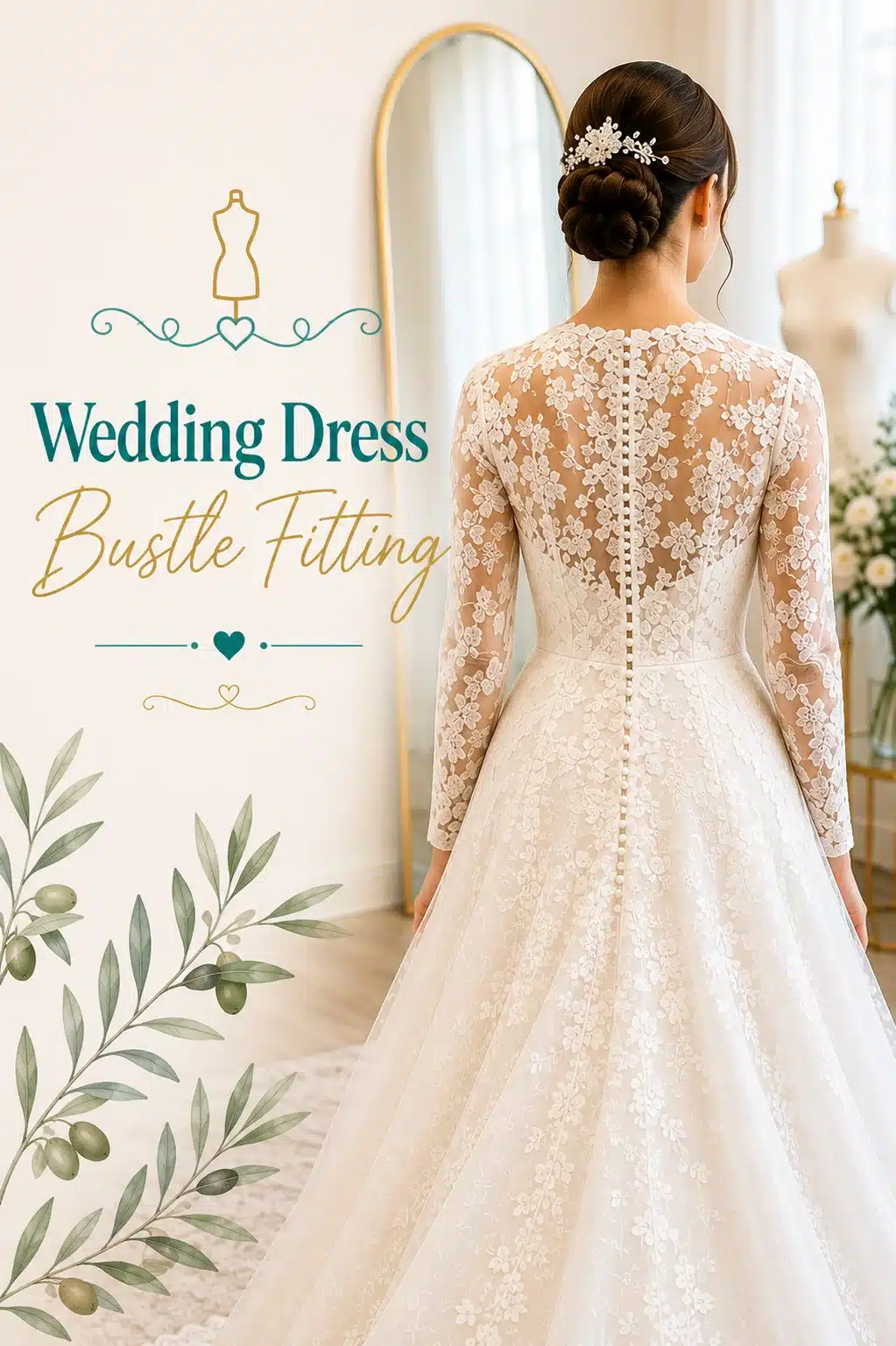 Professional wedding dress bustle alterations in Largo Florida