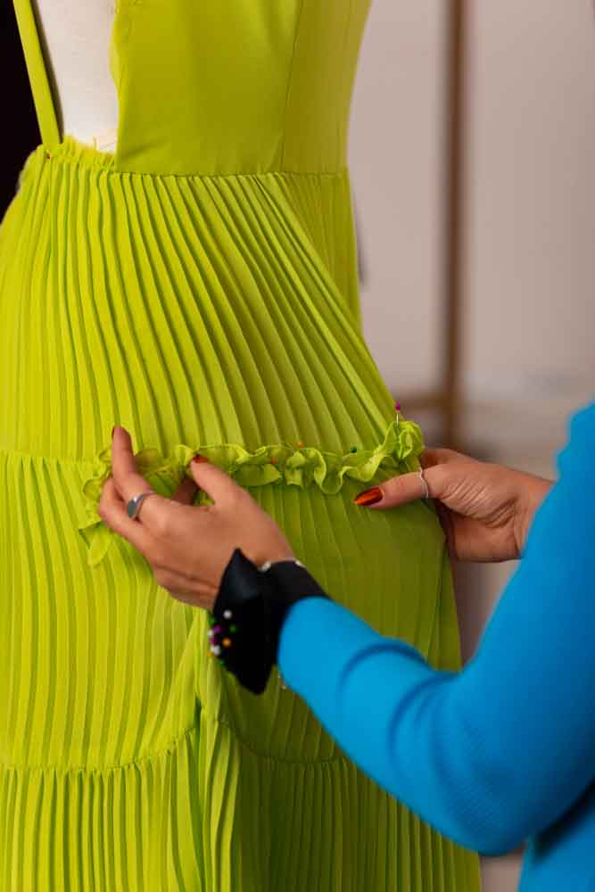 Professional women's dress alterations at Studio Elsys