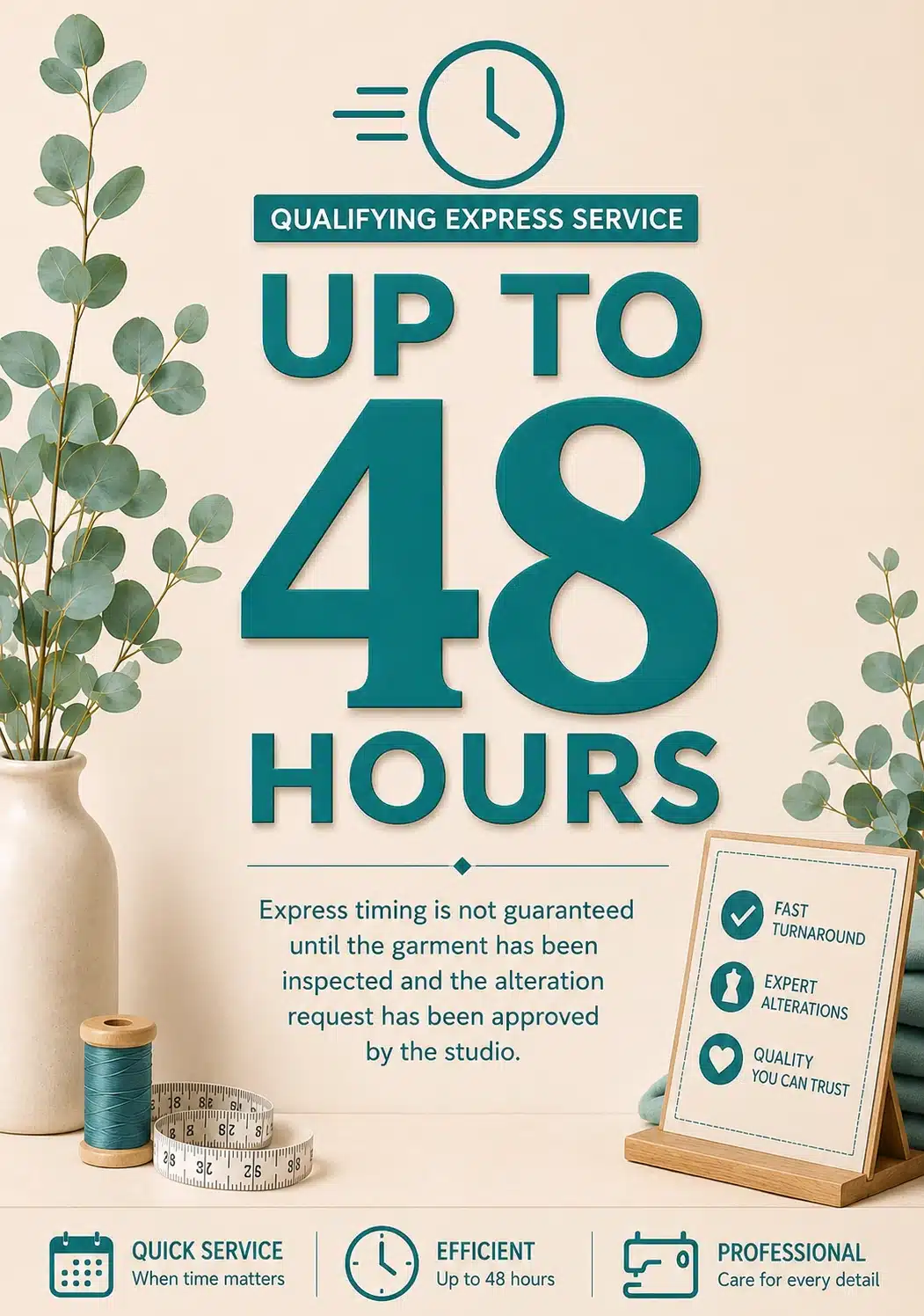 Studio Elsys qualifying express alteration service