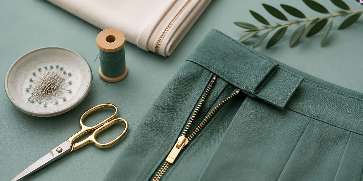 Professional zipper repair and replacement in Largo Florida at Studio Elsys