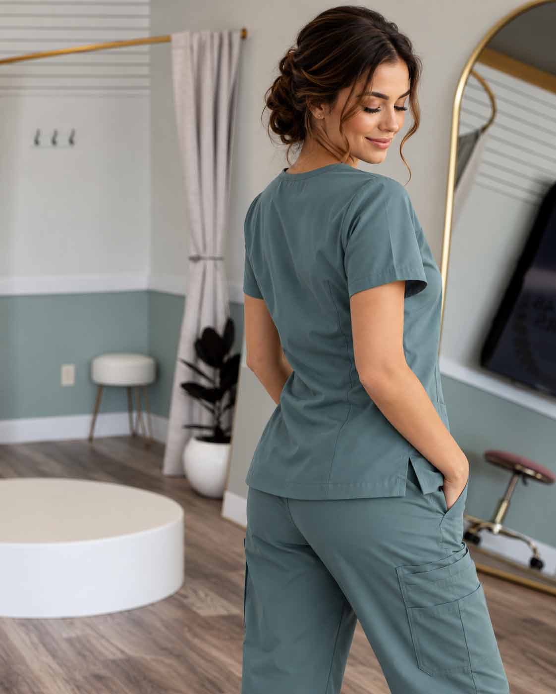 Professional dress alteration fitting at Studio Elsys